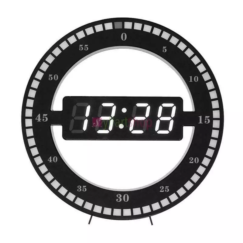 Horloge Murale 3D Salon Grand Écran LED DS-3688L