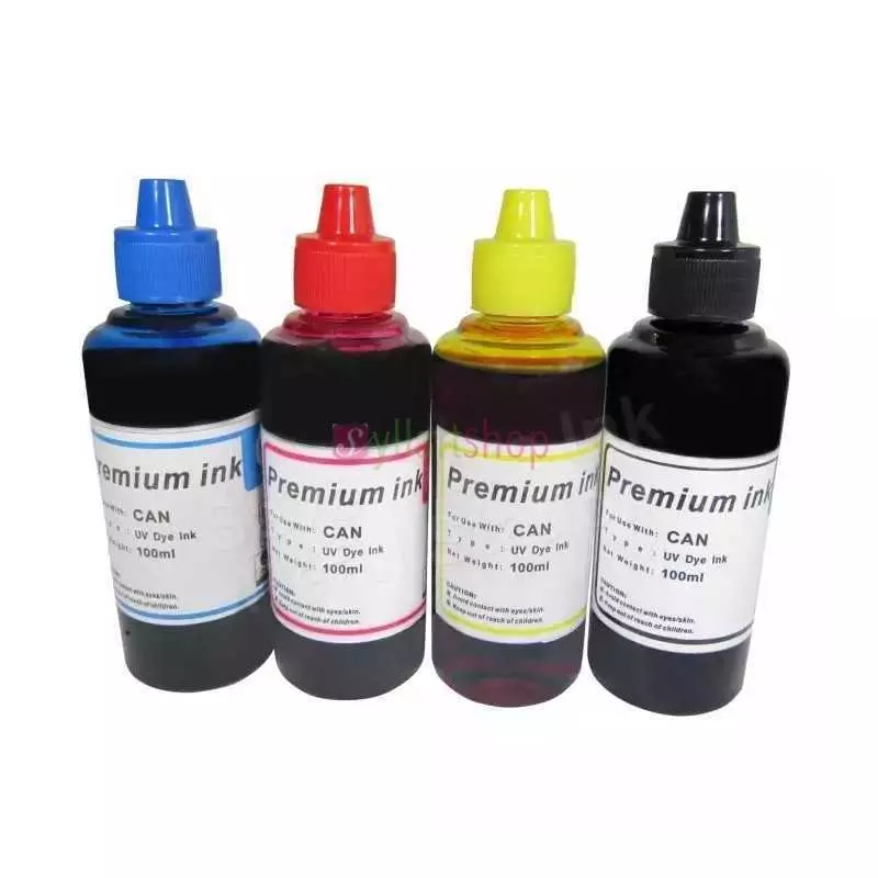 Encre à colorant Premium 100ml pour imprimantes à jet d'encre HP / Canon / Brother / Epson / CISS