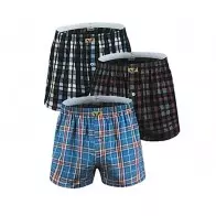 Packs de 3 caleçons en coton tissé taille L M XL XXL