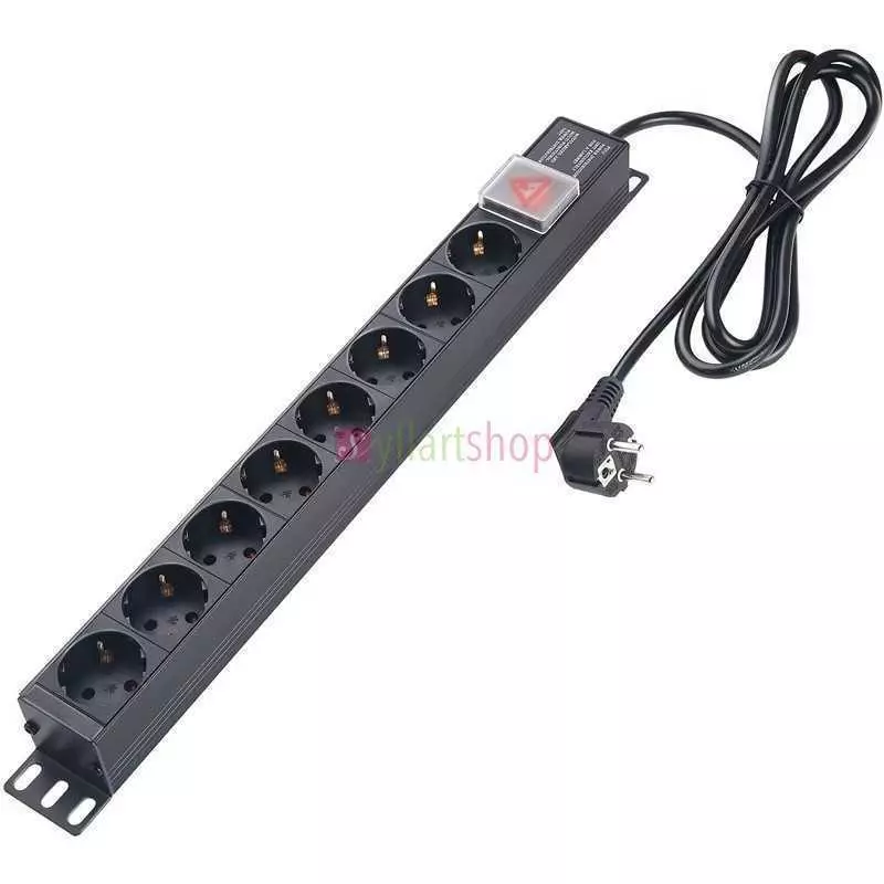 Bloc Multiprise PDU Rackable 19 Pouces | 8 Prises, Installation Professionnelle