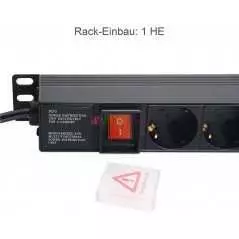Bloc Multiprise PDU Rackable 19 Pouces | 8 Prises, Installation Professionnelle