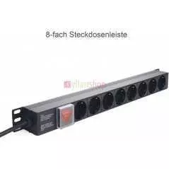 Bloc Multiprise PDU Rackable 19 Pouces | 8 Prises, Installation Professionnelle