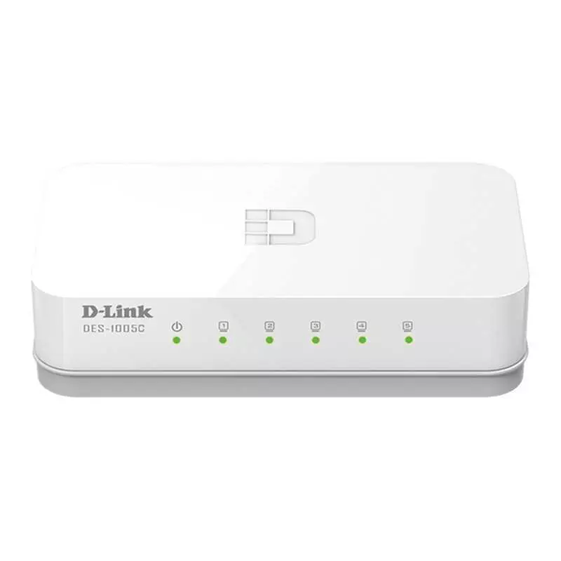 Switch D-Link DES-1005C | 5 Ports Fast Ethernet 10/100 Mbps | Compact