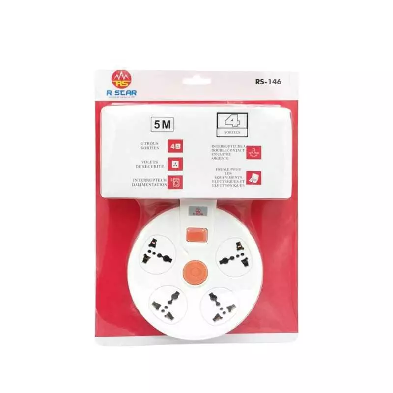 Rallonge 4 sorties Rscar RS-146 longueur 5m