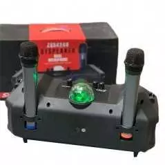 Haut parleur Portable, avec microphone à lumière Led ZQS4240