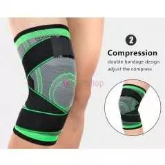 Genouillère Bretelle Sport Soutien Articulations Protecteur Fitness Compression Manches