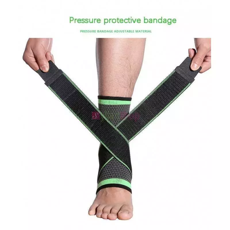 Soutien de la cheville Élastique Pression Brace Pads Gym Sports Courir Basket-Ball Bandage Football