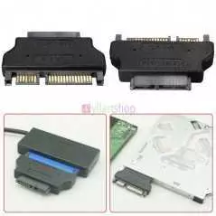 Adaptateur Slim line SATA Serial ATA 7 + 15 22 broches mâle vers Slim 7 + 6 13 broches femelle pour disque dur, CD-ROM