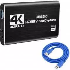 Carte de Capture Vidéo 4K HDMI | USB 3.0 | 1080p 60fps | Streaming & Enregistrement