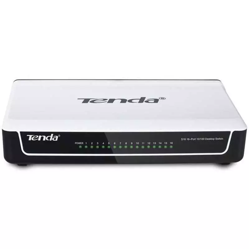 Switch Tenda S16 | 16 Ports Fast Ethernet (10/100 Mbps) | Plug & Play
