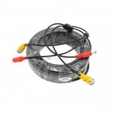 Cable d'alimentation caméra de surveillance CCTV BNC