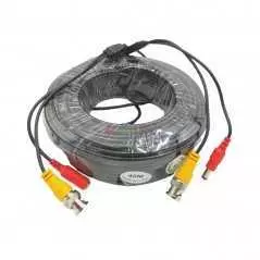 Cable d'alimentation caméra de surveillance CCTV BNC