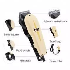 Tondeuse à cheveux électrique NG-808 en matériel confortable pour barbier
