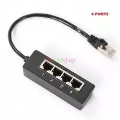 Câble adaptateur RJ45 mâle vers femelle - Prend en charge Ethernet Cat 5-Cat 6 LAN