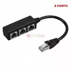 Câble adaptateur RJ45 mâle vers femelle - Prend en charge Ethernet Cat 5-Cat 6 LAN