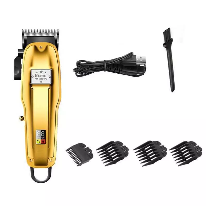 Tondeuse Professionnel Électrique Kemei KM-1983 + PG Sans Fil Rechargeable Électrique En Métal