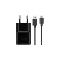 Chargeur rapide Samsung pour Galaxy S8/ S8+ noir + câble 120cm type C
