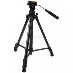 Trépied vidéo avec tête Fluide d'amortissement Kingjoy VT-1500 avec Verrouillage