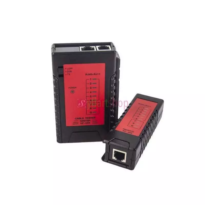 Testeur de Câble Réseau LAN NF-468 | RJ45, RJ11, Cat5/Cat6 | Diagnostic Professionnel