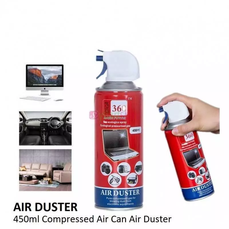 Nettoyage d'Appareil Électronique Giga 360 | Air Duster Comprimé 450 ml avec Buse Précision