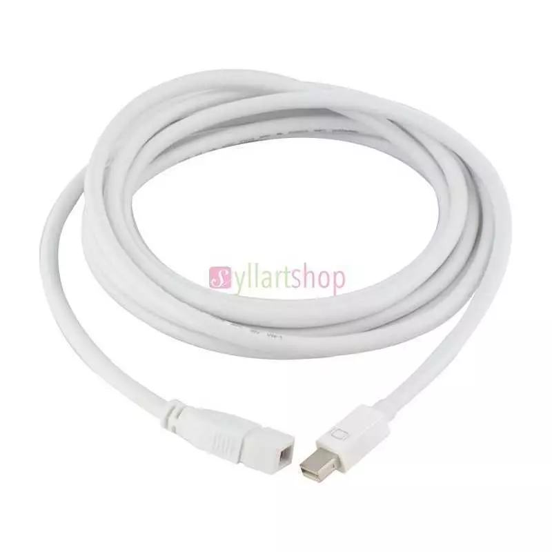 Câble Mini DisplayPort mâle vers Mini DisplayPort femelle 1.8m