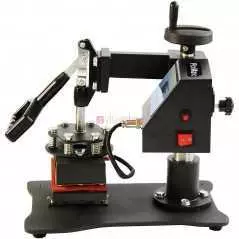 Machine d'impression pour chapeaux plats, pressoir a chaud, casquette
