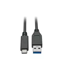 Câble USB-C vers USB-A (M/M), USB 3.2 Gen 2 (10 Gb/s), certifié USB-IF, compatible Thunderbolt 3, 0,91 m (3 pi)