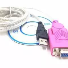 Câble RS232 série DB9 9 broches femelleB vers USB 2.0 PL-2303