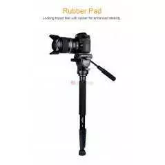 Trépied YUNTENG VCT-588 Pro caméra fluide glisser trépied monopode pour Canon Nikon Pentax DSLR