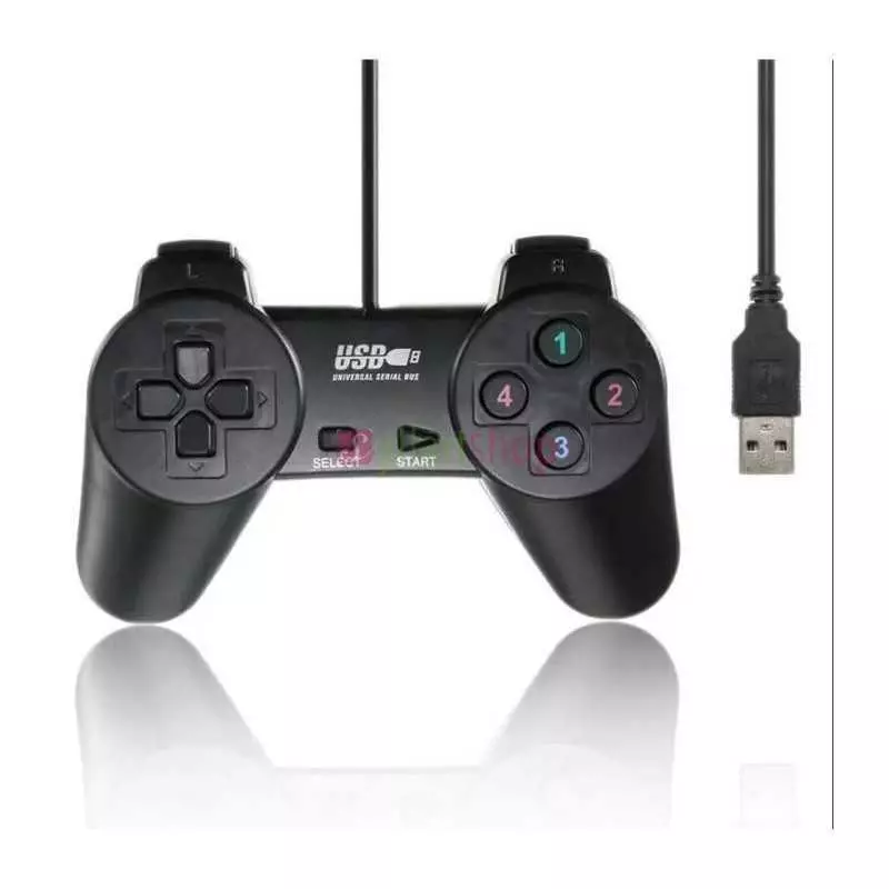 Manette de jeu USB à double vibration pour PC - Windows