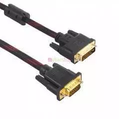 Câble vers DVI-I 24 + 5 vers VGA vidéo pour HDTV DVD ordinateur portable 1.5m