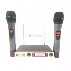 Microphone sans fil portable Shure SH-588D,avec deux microphones