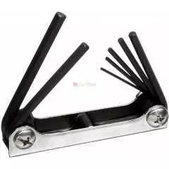 Jeu de clés hexagonales, 7 pièces pliantes, tailles métriques de 1.5 mm à 6mm