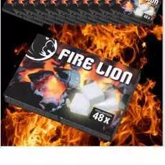 Cube allume feu cheminee 48 pieces