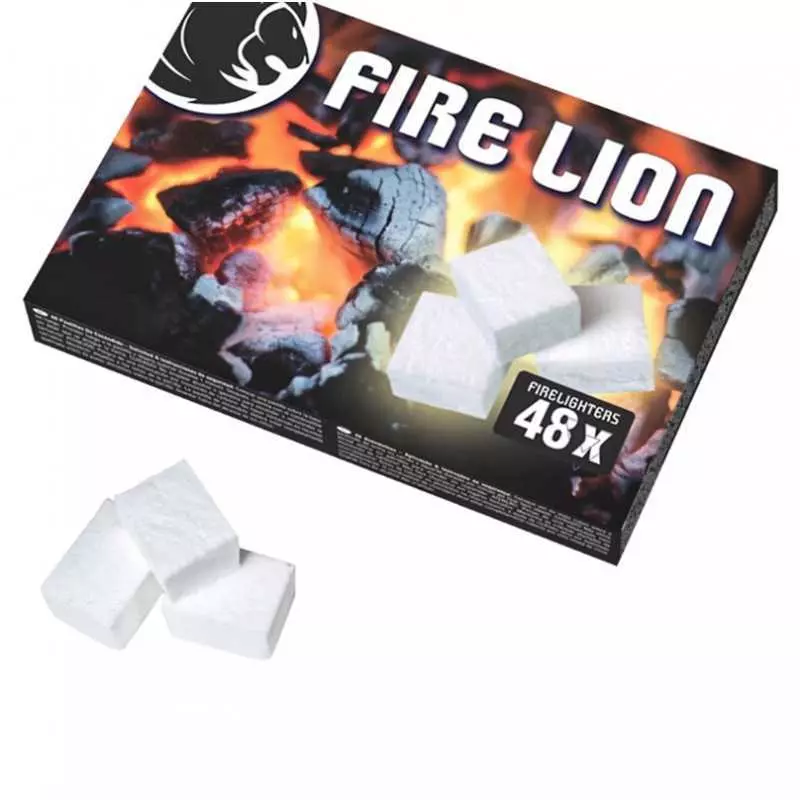 Cube allume feu cheminee 48 pieces