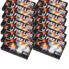 Cube allume feu cheminee 48 pieces