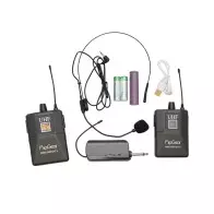 Microphone sans fil portable UHF W-15C (10 canaux sélectionnables) - 2 casques