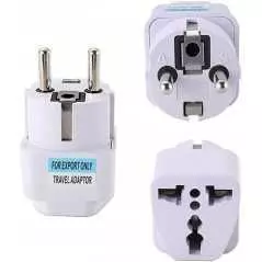 Prise Convertisseur de courant universel type EU UK US AU DIN 10A, 2 broches