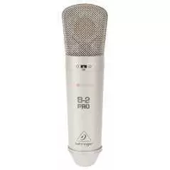 Microphone studio lectrostatique double diaphragme Behringer B-2 Pro