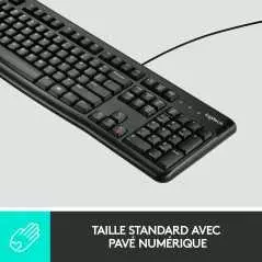 Ensemble souris + clavier Logitech filaire MK120 (QWERTY Anglais)
