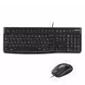 Logitech MK120 | Ensemble Clavier et Souris Filaire | QWERTY