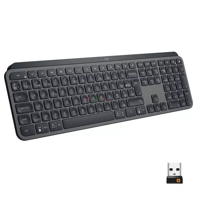 Clavier sans fil Bluetooth Logitech MX Keys - rétro-éclairage compatible Windows et macOS - QWERTY Anglais