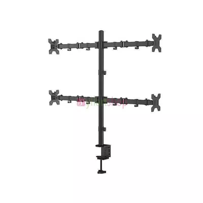 Support 4 bras moniteur LCD à quatre écrans réglable en hauteur