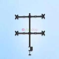 Support 4 bras moniteur LCD à quatre écrans réglable en hauteur