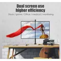 Support 4 bras moniteur LCD à quatre écrans réglable en hauteur