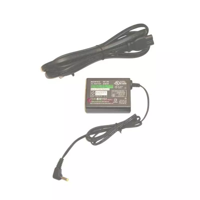Chargeur Original Sony PSP 5V AC | Compatible PSP 1000, 2000, 3000 | Adaptateur Secteur