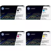 Cartouche de toner HP 652A/653A noir cyan magenta yellow original