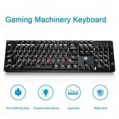 Clavier filaire gaming HP GK100 avec rétroéclairage