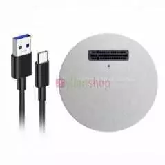 Boîtier SSD USB 3.1 Type-C vers PCI-E M.2 NVMe pour Windows OSX Linux Silver