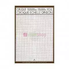 Papier calque CANSON croquis échelle 50 feuilles 90g A3